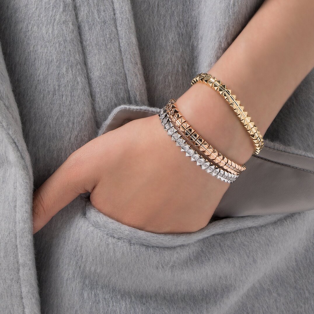 Roberto coin gold bracelet with clearance diamonds